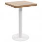 Preview: ARDEBO.de - Bistrotisch Hellbraun 50x50 cm MDF