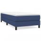 Preview: Boxspringbett mit Matratze Blau 100x200 cm Stoff