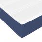 Preview: Boxspringbett mit Matratze Blau 100x200 cm Stoff