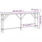 Preview: Konsolentisch Grau Sonoma 180x23x75 cm Holzwerkstoff