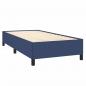 Preview: Boxspringbett mit Matratze Blau 100x200 cm Stoff