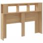 Preview: LED-Kopfteil Sonoma Eiche 140x18,5x103,5 cm Holzwerkstoff