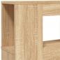 Preview: LED-Kopfteil Sonoma Eiche 140x18,5x103,5 cm Holzwerkstoff