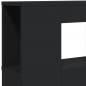 Preview: LED-Kopfteil Schwarz 220x18,5x103,5 cm Holzwerkstoff