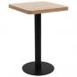 Preview: ARDEBO.de - Bistrotisch Hellbraun 50x50 cm MDF