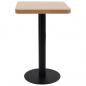 Preview: Bistrotisch Hellbraun 50x50 cm MDF