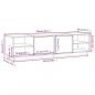 Preview: TV-Schrank 156x40x40 cm Massivholz Kiefer