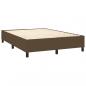 Preview: Boxspringbett mit Matratze Dunkelbraun 140x190 cm Stoff