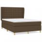 Preview: Boxspringbett mit Matratze Dunkelbraun 140x200 cm Stoff