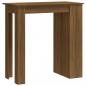 Preview: Bartisch mit Regal Braun Eiche 102x50x103,5 cm Holzwerkstoff