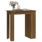 Preview: Bartisch mit Regal Braun Eiche 102x50x103,5 cm Holzwerkstoff