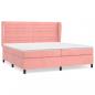 Preview: Boxspringbett mit Matratze Rosa 200x200 cm Samt