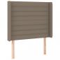 Preview: Boxspringbett mit Matratze & LED Taupe 100x200 cm Stoff