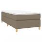 Preview: Boxspringbett mit Matratze Taupe 100x200 cm Stoff