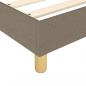 Preview: Boxspringbett mit Matratze Taupe 100x200 cm Stoff