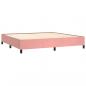 Preview: Boxspringbett mit Matratze Rosa 200x200 cm Samt