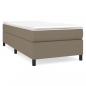 Preview: Boxspringbett mit Matratze Taupe 100x200 cm Stoff