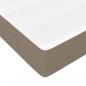 Preview: Boxspringbett mit Matratze Taupe 200x200 cm Stoff