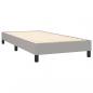 Preview: Boxspringbett mit Matratze Hellgrau 80x200 cm Stoff