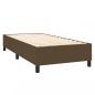 Preview: Boxspringbett mit Matratze & LED Dunkelbraun 90x200 cm Stoff