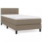 Preview: Boxspringbett mit Matratze Taupe 100x200 cm Stoff