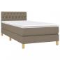 Preview: Boxspringbett mit Matratze Taupe 100x200 cm Stoff