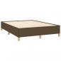 Preview: Boxspringbett mit Matratze Dunkelbraun 140x200 cm Stoff