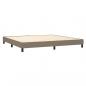 Preview: Boxspringbett mit Matratze Taupe 200x200 cm Stoff