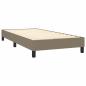 Preview: Boxspringbett mit Matratze & LED Taupe 100x200 cm Stoff