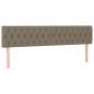 Preview: Boxspringbett mit Matratze & LED Taupe 200x200 cm Stoff