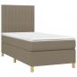 Preview: Boxspringbett mit Matratze Taupe 100x200 cm Stoff