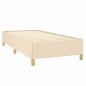 Preview: Boxspringbett mit Matratze Creme 90x200 cm Stoff