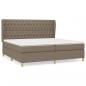 Preview: Boxspringbett mit Matratze Taupe 200x200 cm Stoff