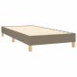 Preview: Boxspringbett mit Matratze & LED Taupe 100x200 cm Stoff 