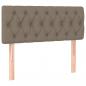 Preview: Boxspringbett mit Matratze & LED Taupe 100x200 cm Stoff 