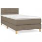 Preview: Boxspringbett mit Matratze Taupe 100x200 cm Stoff