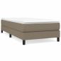 Preview: Boxspringbett mit Matratze Taupe 100x200 cm Stoff