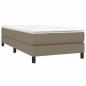 Preview: Boxspringbett mit Matratze Taupe 100x200 cm Stoff