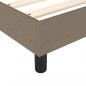 Preview: Boxspringbett mit Matratze Taupe 100x200 cm Stoff