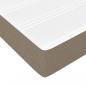 Preview: Boxspringbett mit Matratze Taupe 100x200 cm Stoff