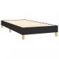 Preview: Boxspringbett mit Matratze Schwarz 80x200 cm Stoff