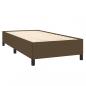 Preview: Boxspringbett mit Matratze Dunkelbraun 90x200 cm Stoff