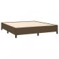 Preview: Boxspringbett mit Matratze Dunkelbraun 180x200 cm Stoff