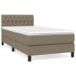 Preview: Boxspringbett mit Matratze Taupe 100x200 cm Stoff