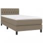 Preview: Boxspringbett mit Matratze Taupe 100x200 cm Stoff