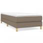 Preview: Boxspringbett mit Matratze Taupe 100x200 cm Stoff