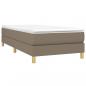 Preview: Boxspringbett mit Matratze Taupe 100x200 cm Stoff