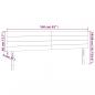 Preview: LED Kopfteil Rosa 160x5x78/88 cm Samt