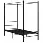 Preview: Himmelbett Schwarz Metall 100x200 cm