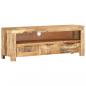 Preview: ARDEBO.de - TV-Schrank 110x30x40 cm Raues Mangoholz